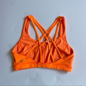 Lululemon Sports Bra Neon Orange